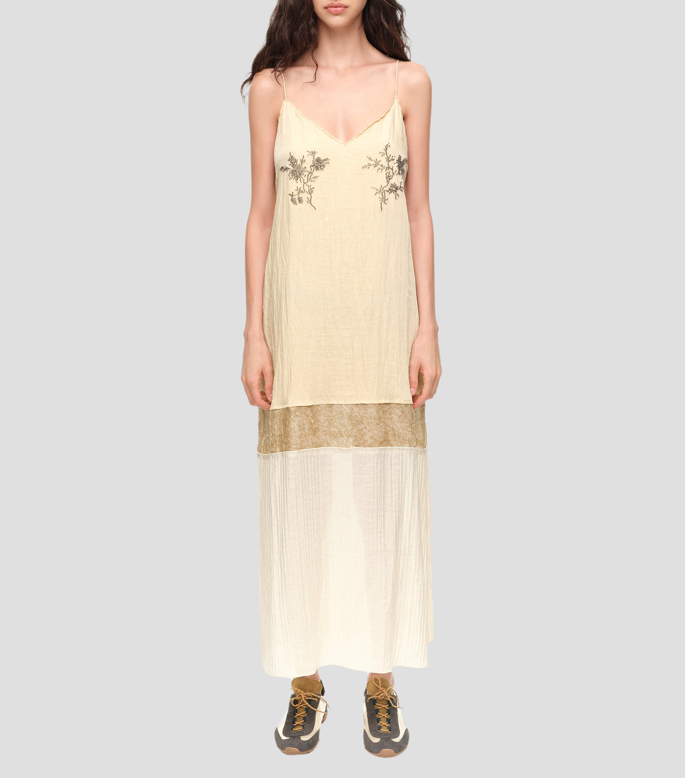 Vestido midi fantasía Mujer